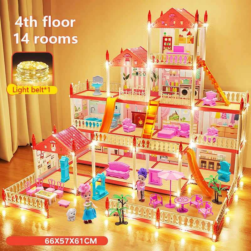 3D Princess Castle Dollhouse Building Kit