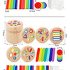 Wooden Montessori Color Sorting Toy for Toddlers