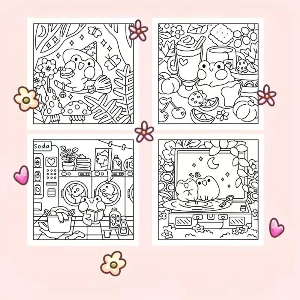 Relaxing Garden Coloring Book for Adults and Teens