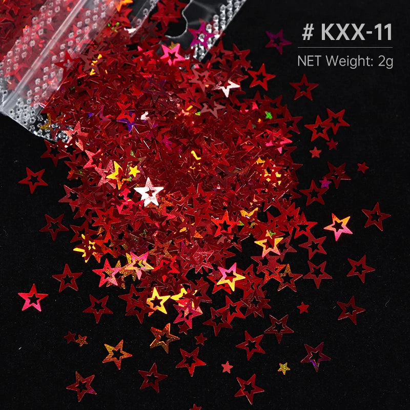 Shimmering Star Resin Sequins for DIY Crafts