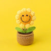 Handmade Crochet Sunflower in Pot