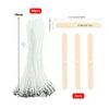 Cotton Candle Wicks Kit with Metal Stands (50-Piece)
