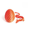 Articulated Dragon Figurine with Egg Display