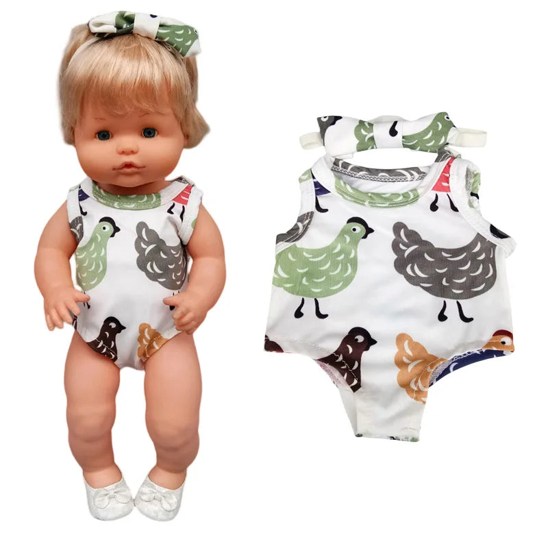Adorable Romper Outfit Set for 16-Inch Dolls