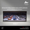 A 1:64 scale transparent display garage showing miniature model cars in an infinite parking lot scenario.