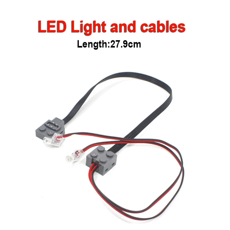 LED light and cables with a length of 27.9cm