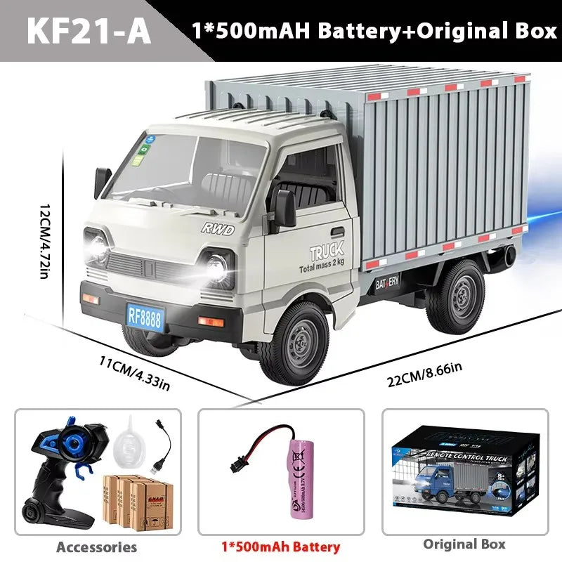Remote Control Stunt Truck with LED Lights and Spray Effect