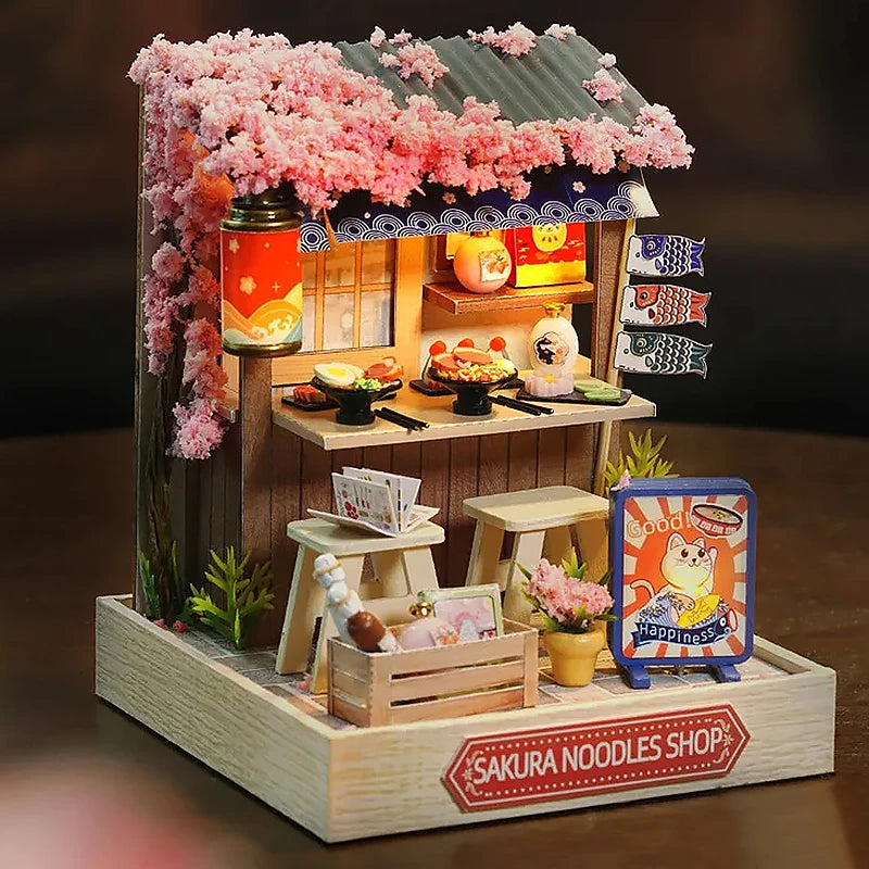 DIY Miniature Wooden Dollhouse Kit – Handcrafted 3D Puzzle Room