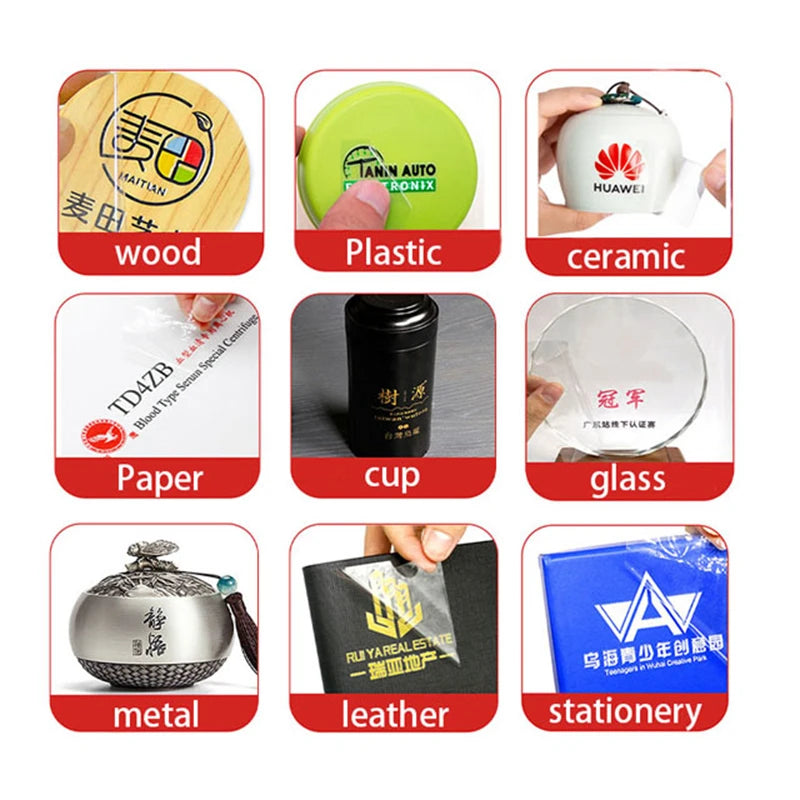 Halloween Bat Design Waterproof Cup Wrap Stickers