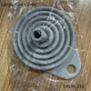 Large size gray collapsible silicone funnel set packaged in clear plastic