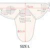Diagram showing the dimensions of a size L cotton newborn swaddle blanket and hat set.