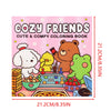 Cozy Friends Halloween Coloring Book for Adults and Teens