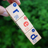 Wooden Magnetic Alphabet Blocks for Phonics and Spelling