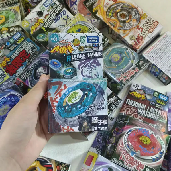 A collection of collectible metal fight figures and related products are visible in a close-up shot.