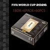 A box of FIFA World Cup 2026 trading cards, packaged as a 6-pack with 60 pieces.