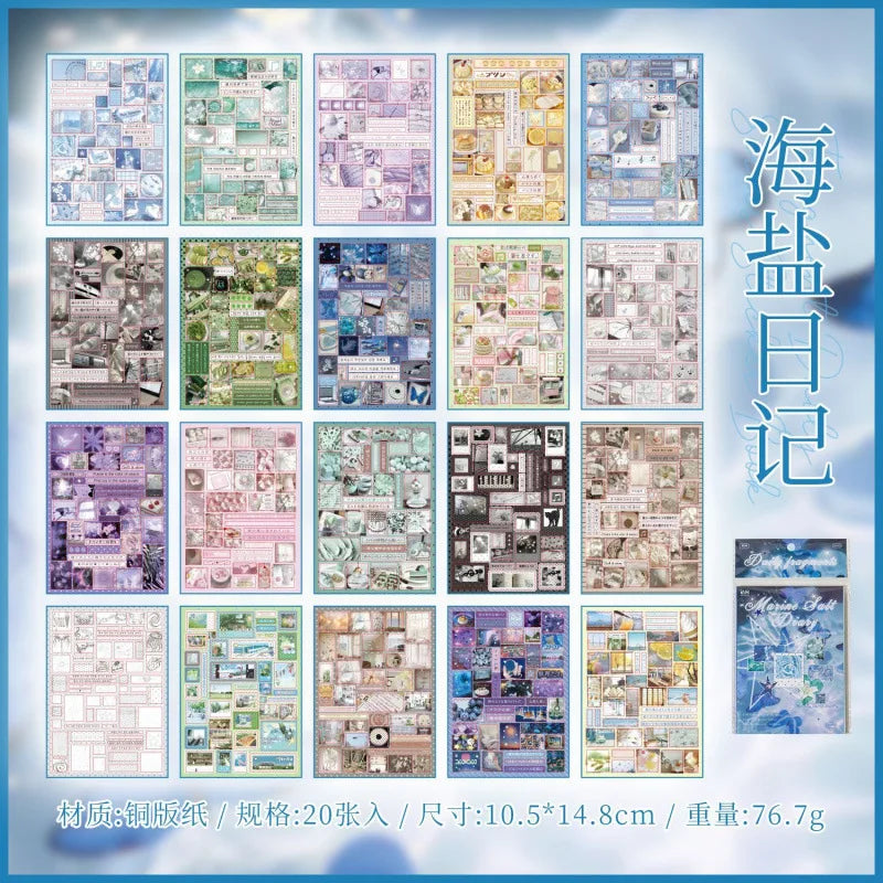 Kawaii Japanese Retro Sticker Book for Scrapbooking & DIY