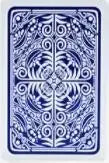 Blue and white ornamental pattern on playing cards