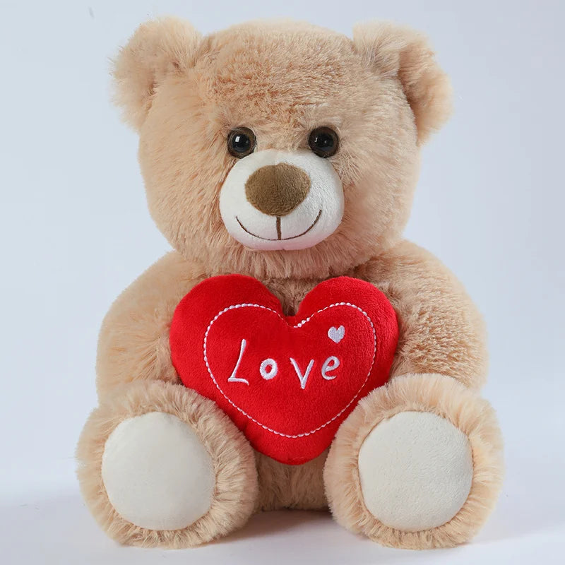 Heart-Shaped Teddy Bear Plush with Fairy Wings – 25cm