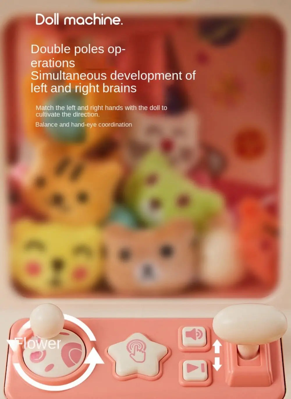 Mini Claw Machine Toy with Lights and Music for Kids