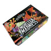 Box of Dungeon Mayhem card game featuring monster artwork and text