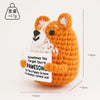 Handmade Crochet Emotional Support Cat Ornament