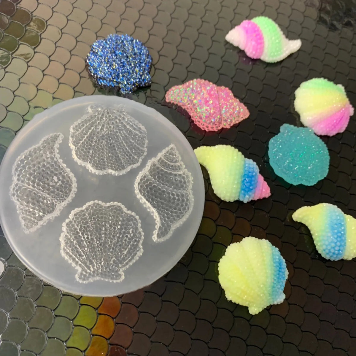 3D Shell & Starfish Fondant Mold Set
