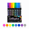 Double Line Glitter Marker Pens – Metallic Outline & Shimmer Set