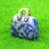 Mini Handbag-Shaped Crystal Agate Pendant for Jewelry Making
