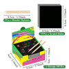 Rainbow Scratch Paper Art Set with Bamboo Stylus