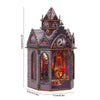 DIY Wooden Dollhouse Miniature Kit with LED Lights