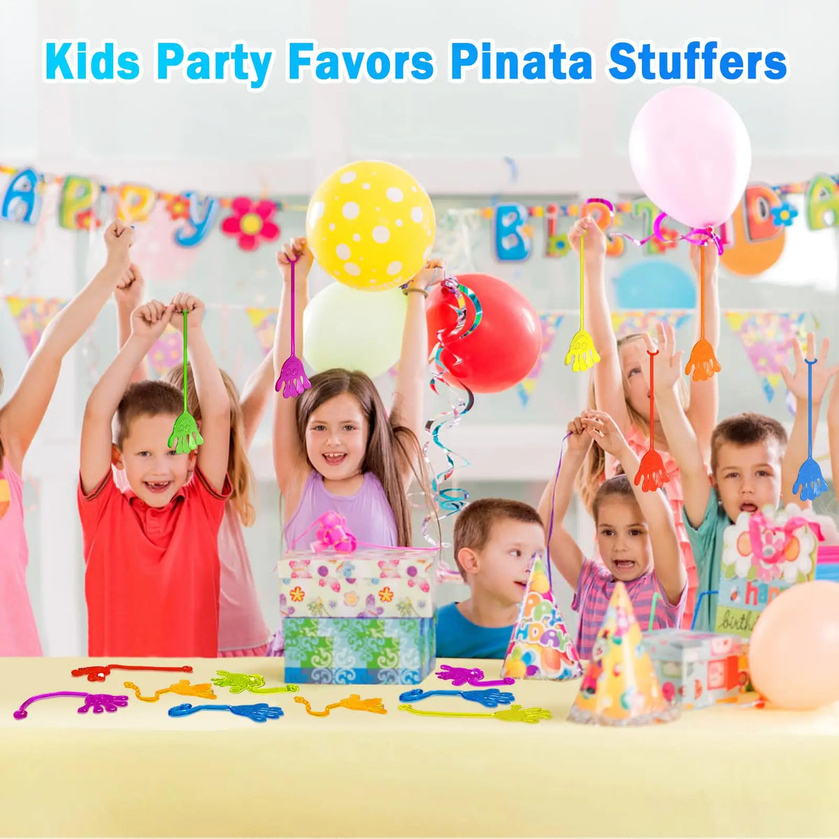 Classic Sticky Hand Party Favors (5-Pack)