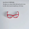 Doll Fashion Accessories Set with Glasses and High-Stretch Stockings