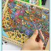 Miniature Scene Sticker Book – Cute 3D Stacked Houses DIY Craft Set