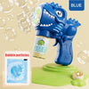 Dinosaur Bubble Gun with LED Lights – Automatic Bubble Blower for Kids