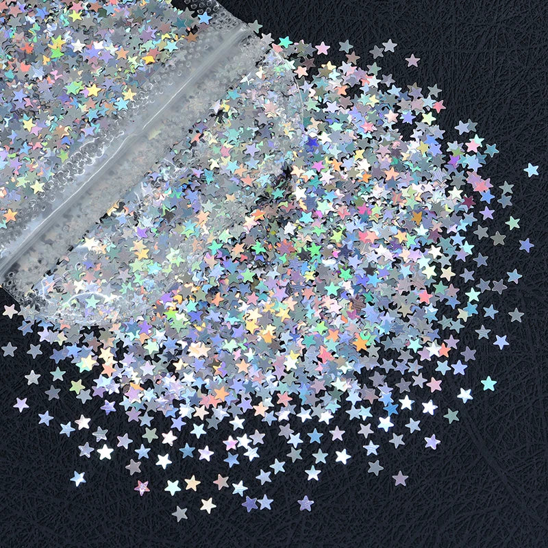 Shimmering Star Resin Sequins for DIY Crafts