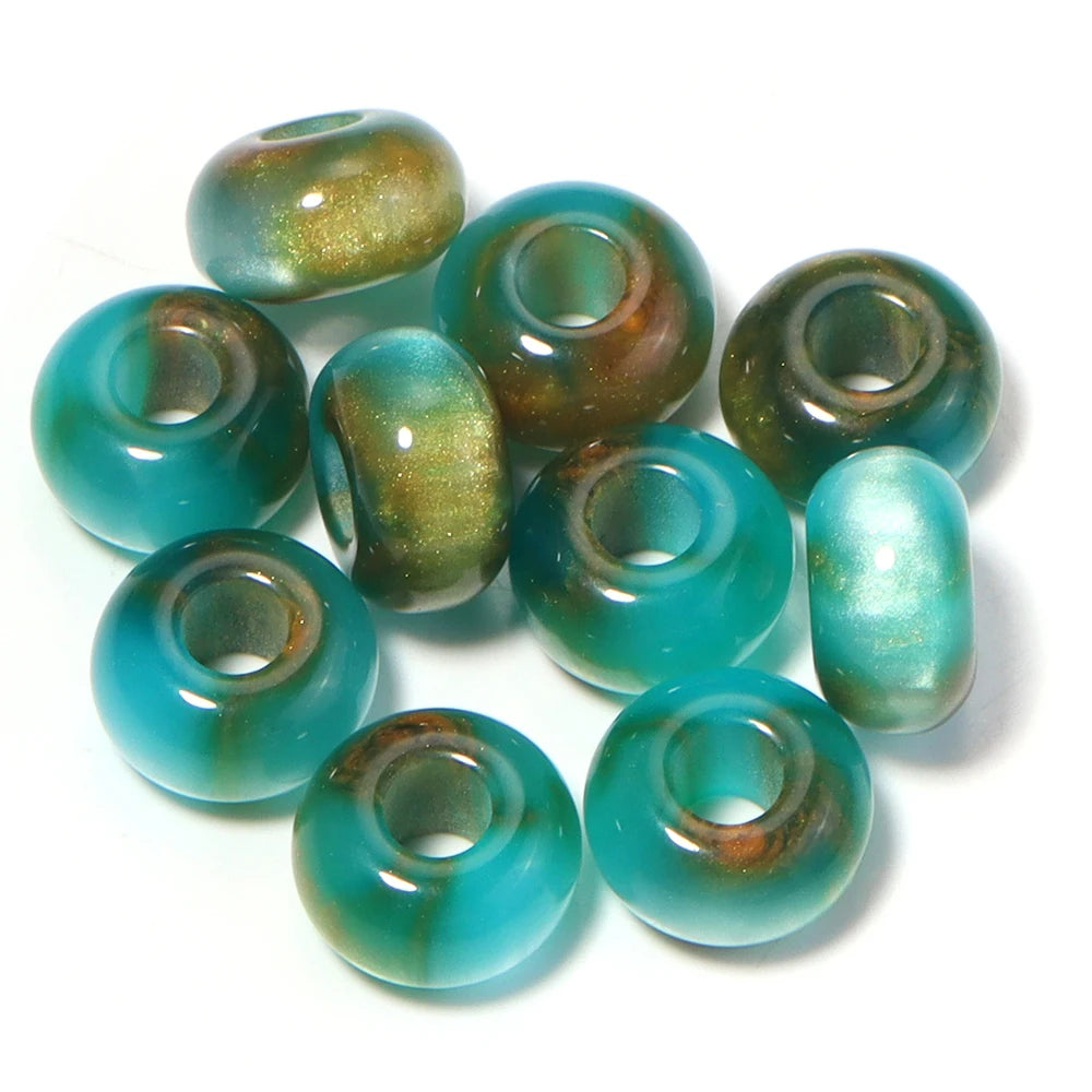 Colorful Resin Spacer Beads for Jewelry Making