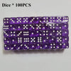 Acrylic Dice Set – 100 Colorful 14mm Dice for Games, Parties & Learning