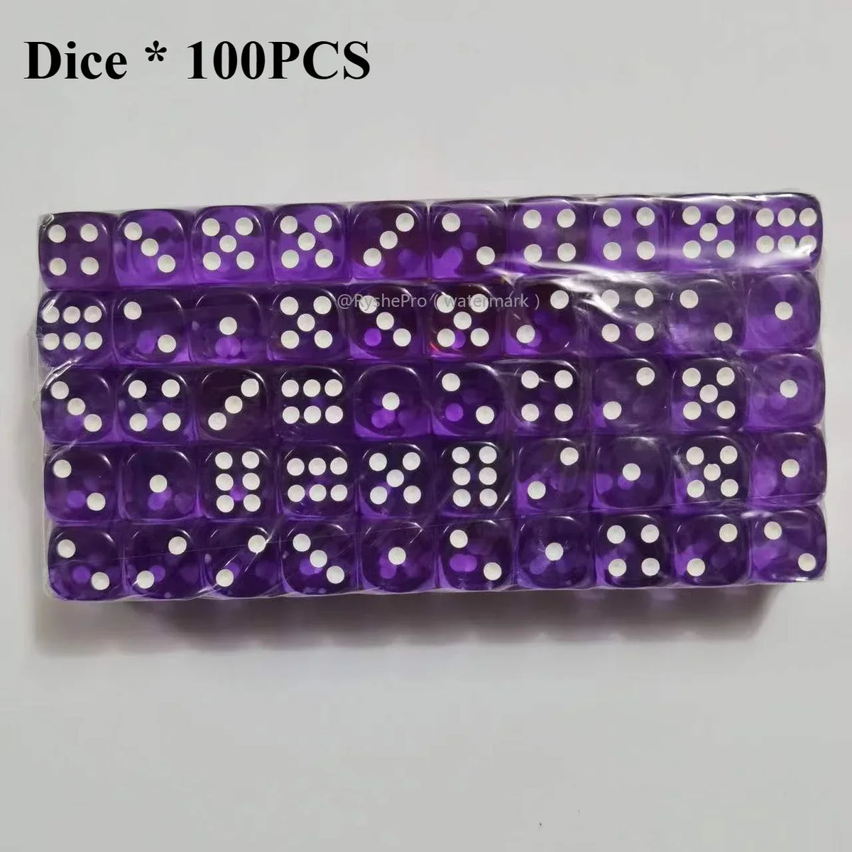 Acrylic Dice Set – 100 Colorful 14mm Dice for Games, Parties & Learning
