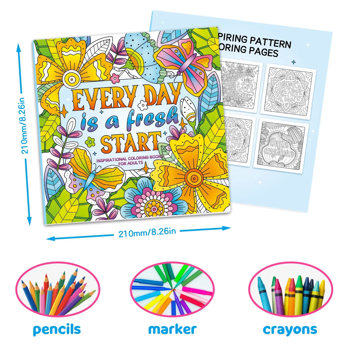 Adult Mandala Coloring Book – 32 Stress-Relief Designs