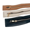 27cm Leather Zipper with Solid Hardware for Bags & Crafts