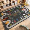 Cartoon City Traffic Play Mat for Kids – Soft & Anti-Slip Decorative Floor Rug