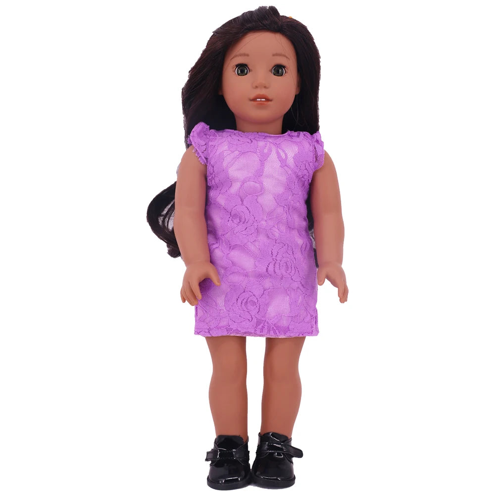 Two-Piece Doll Outfit with Top and Pants for 18-Inch and 43cm Dolls