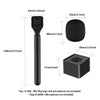 Black universal handheld adapter with various dimensions shown.