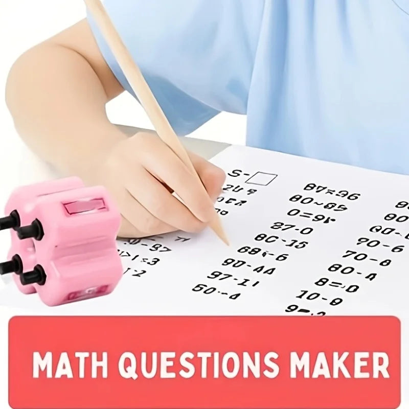 4-in-1 Math Roller Stamp for Addition, Subtraction, Multiplication & Division