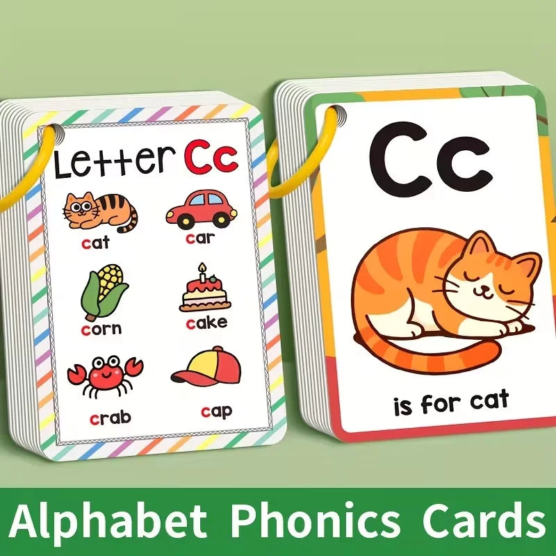 Alphabet Phonics Flash Cards for Toddlers