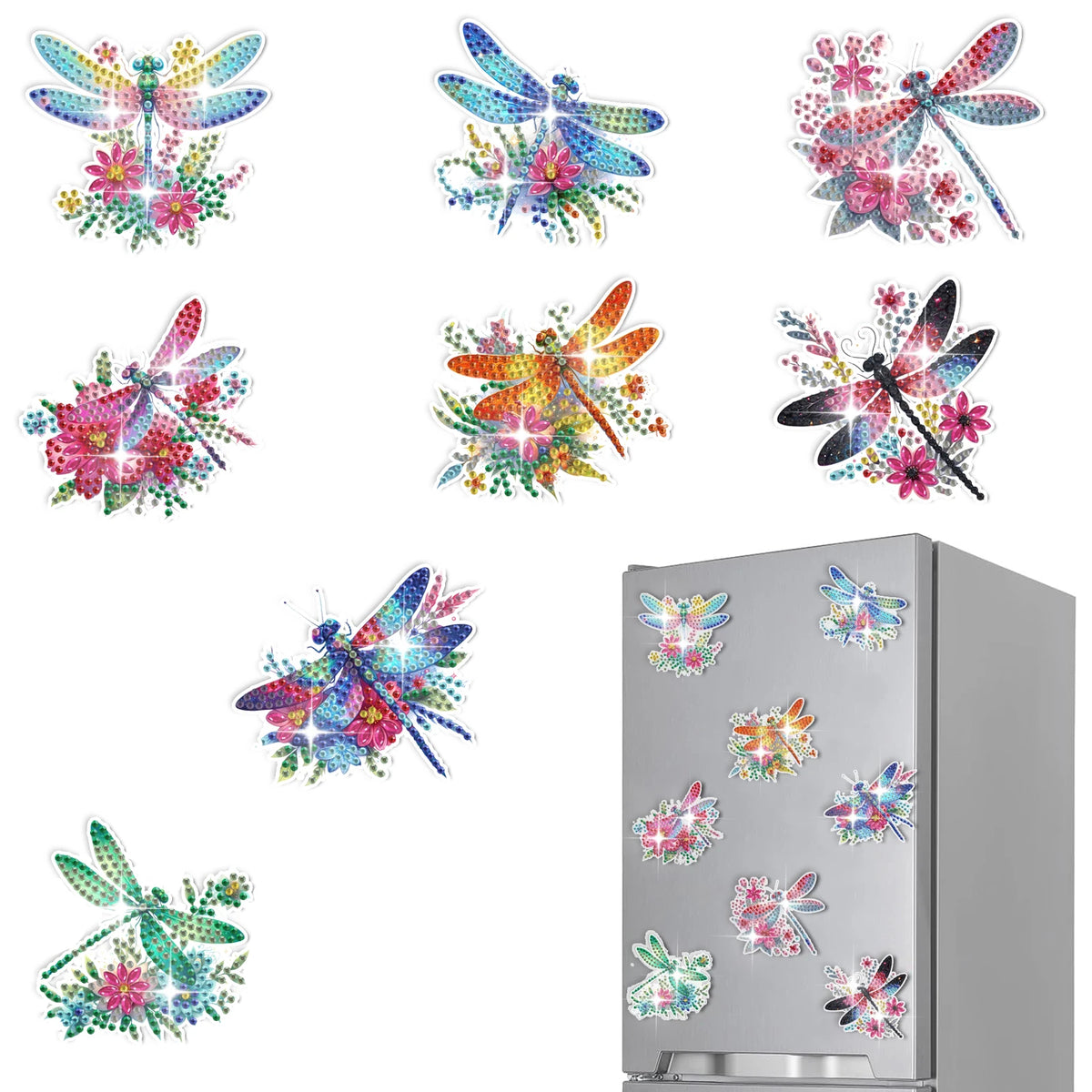Butterfly Diamond Painting Magnets Kit – 8 Designs