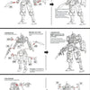 Diagrams showing assembly steps for the BA Pencil Assault Fennec and LA Light Assault Fennec mecha models.