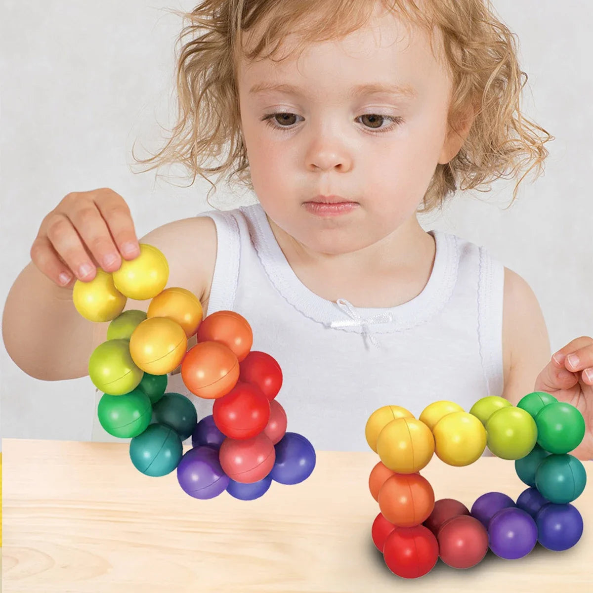 3D Rotating Sensory Fidget Balls for Stress Relief and Focus