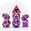 Steampunk Metal Dice Set - 7-Piece Polyhedral RPG Dice