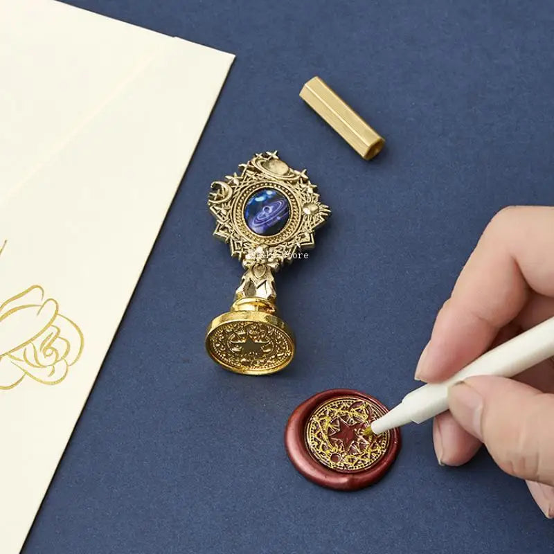 Celestial Wax Seal Stamp Kit for Invitations & Crafts